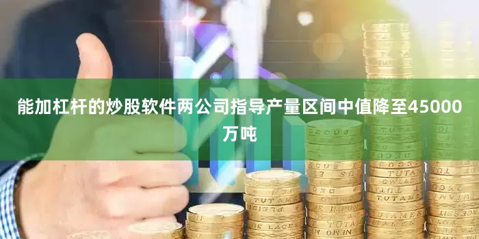 能加杠杆的炒股软件两公司指导产量区间中值降至45000万吨
