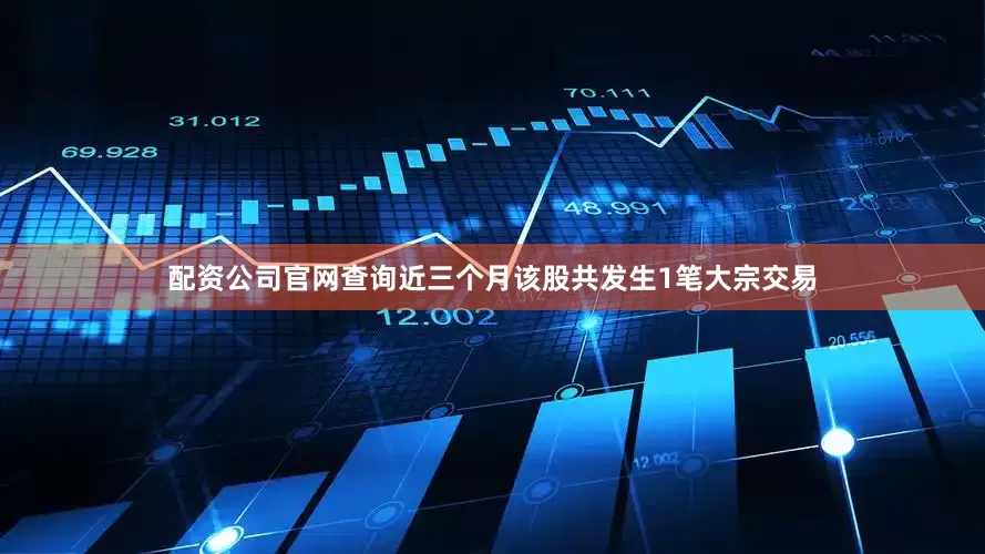 配资公司官网查询近三个月该股共发生1笔大宗交易